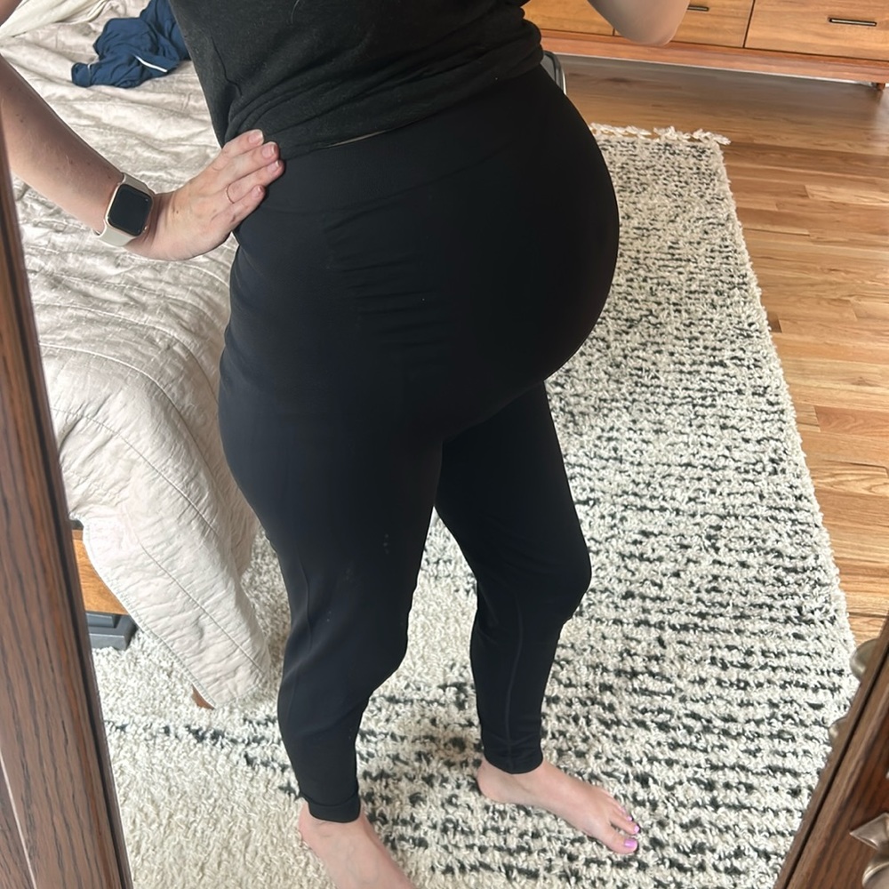 Lasora maternity leggings - black large
